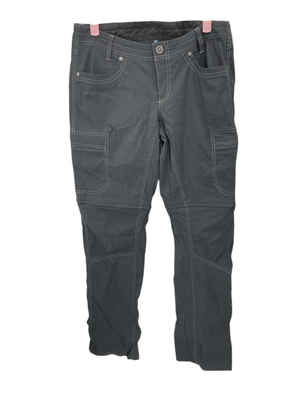 Kuhl Kliffside Pants Convertible Zip Off Cargo Hiking Gray Women’s Size 6